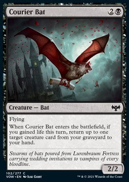 Courier Bat - Innistrad: Crimson Vow (Common) [VOW-102] Imagen principal del producto