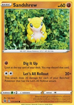 Sandshrew - Fusion Strike (Common) [FST-131] Imagen principal del producto