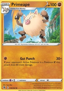 Primeape - Fusion Strike (Uncommon) [FST-134] Hover Image