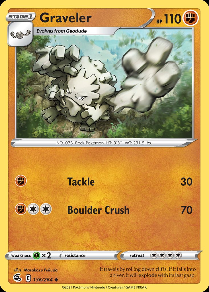 Graveler - Fusion Strike (Uncommon) [FST-136] Hoofdafbeelding