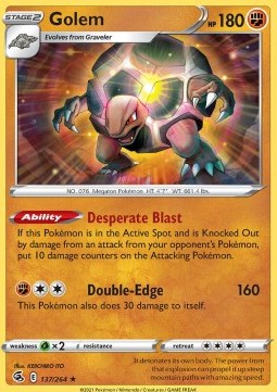 Golem - Fusion Strike (Rare) [FST-137] Hoofdafbeelding