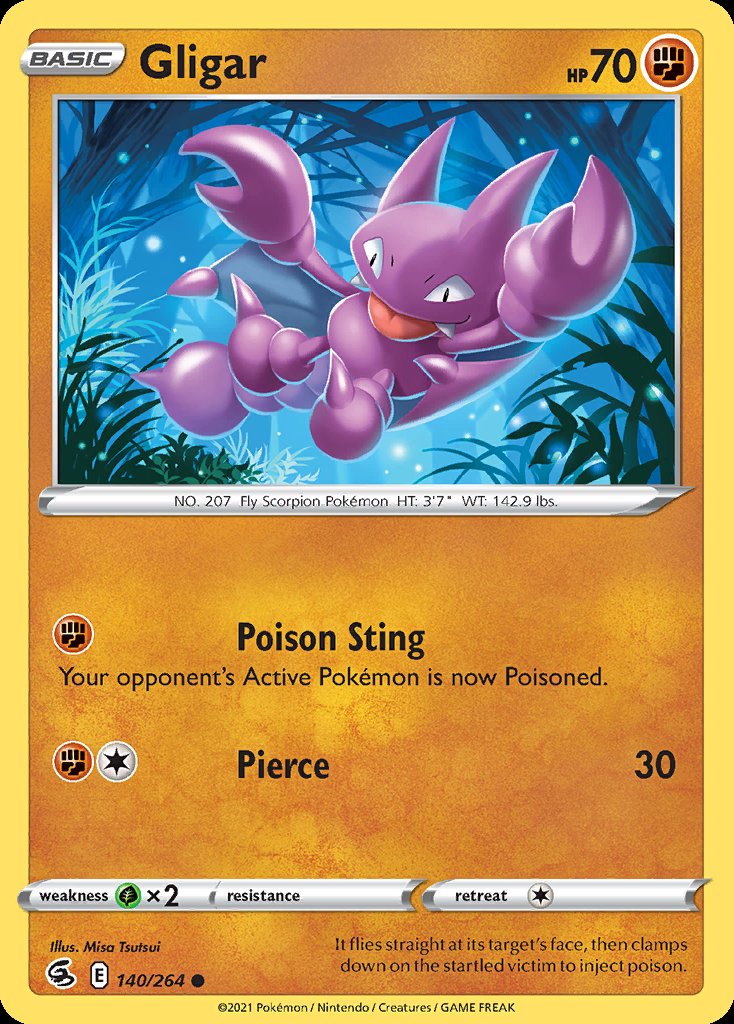 Gligar - Fusion Strike (Common) [FST-140] Immagine principale del prodotto