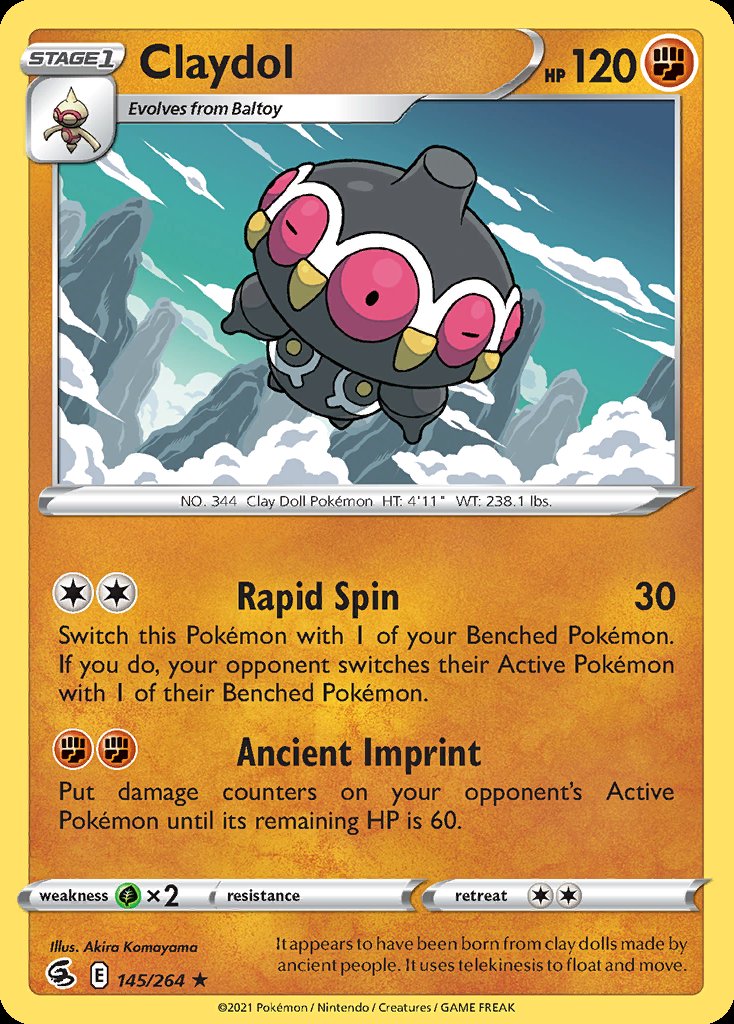 Claydol - Fusion Strike (Rare) [FST-145] Hoofdafbeelding