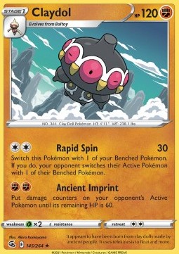 Claydol - Fusion Strike (Rare) [FST-145] Hover Image