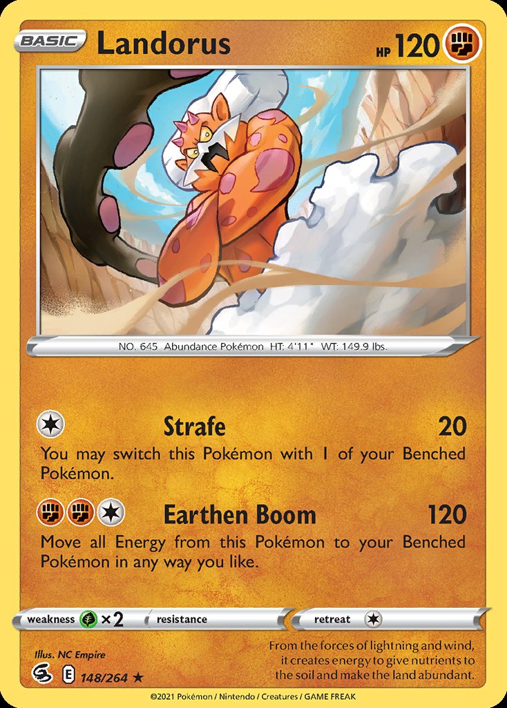 Landorus - Fusion Strike (Holo Rare) [FST-148] Immagine principale del prodotto