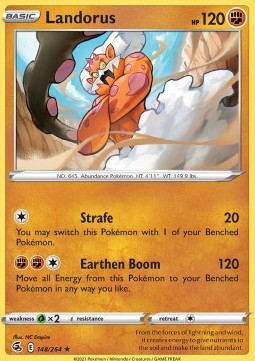 Landorus - Fusion Strike (Holo Rare) [FST-148] Hover Image