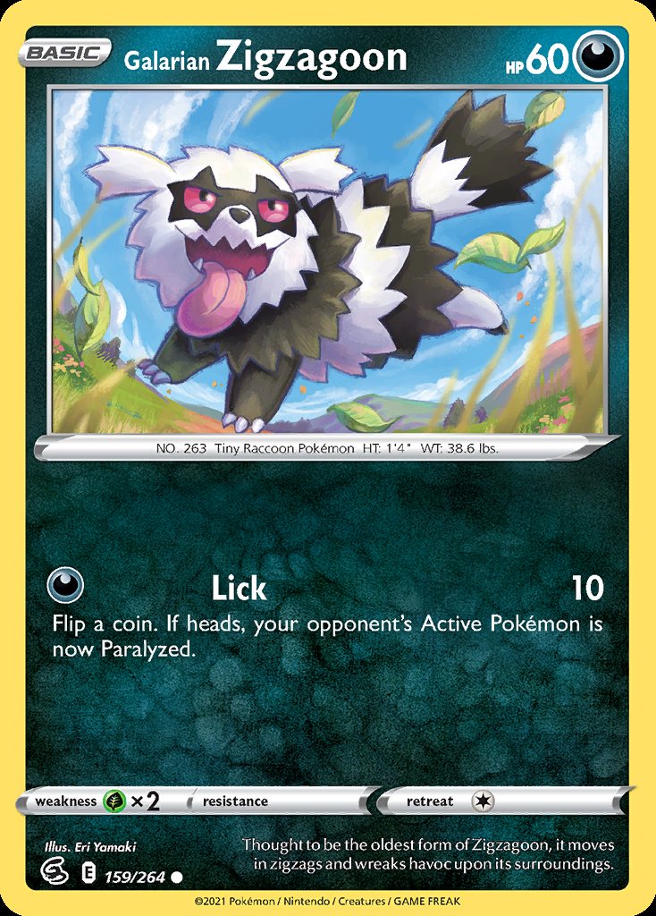 Galarian Zigzagoon - Fusion Strike (Common) [FST-159] Imagen principal del producto