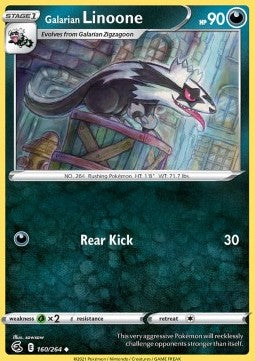 Galarian Linoone - Fusion Strike (Uncommon) [FST-160] Imagen principal del producto