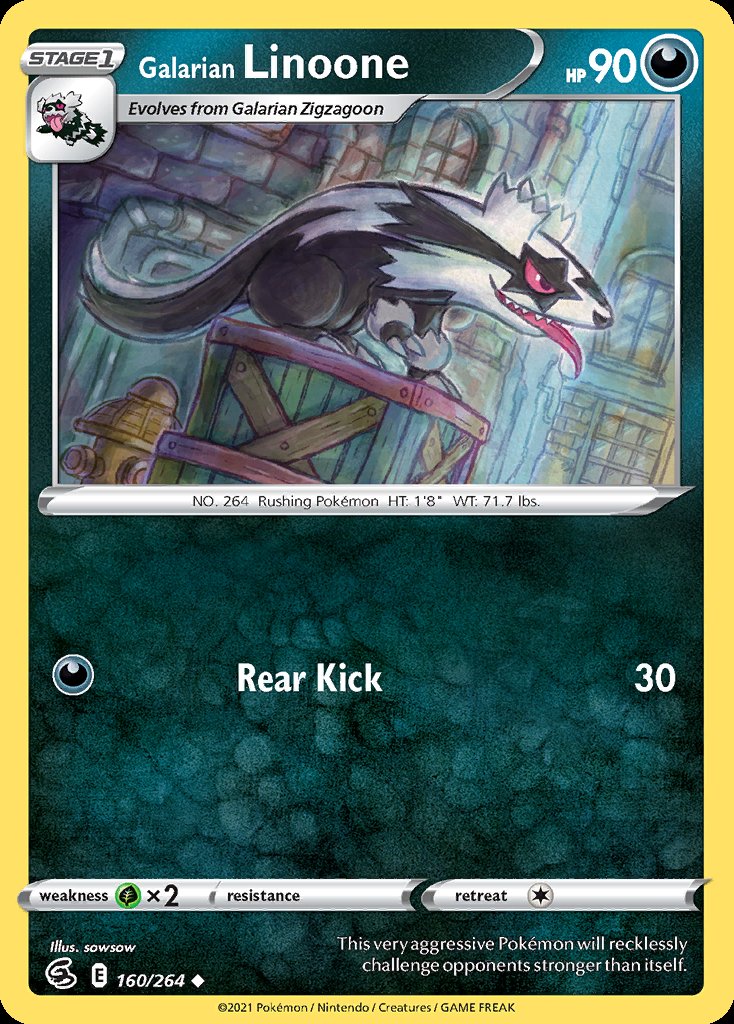 Galarian Linoone - Fusion Strike (Uncommon) [FST-160] Immagine principale del prodotto