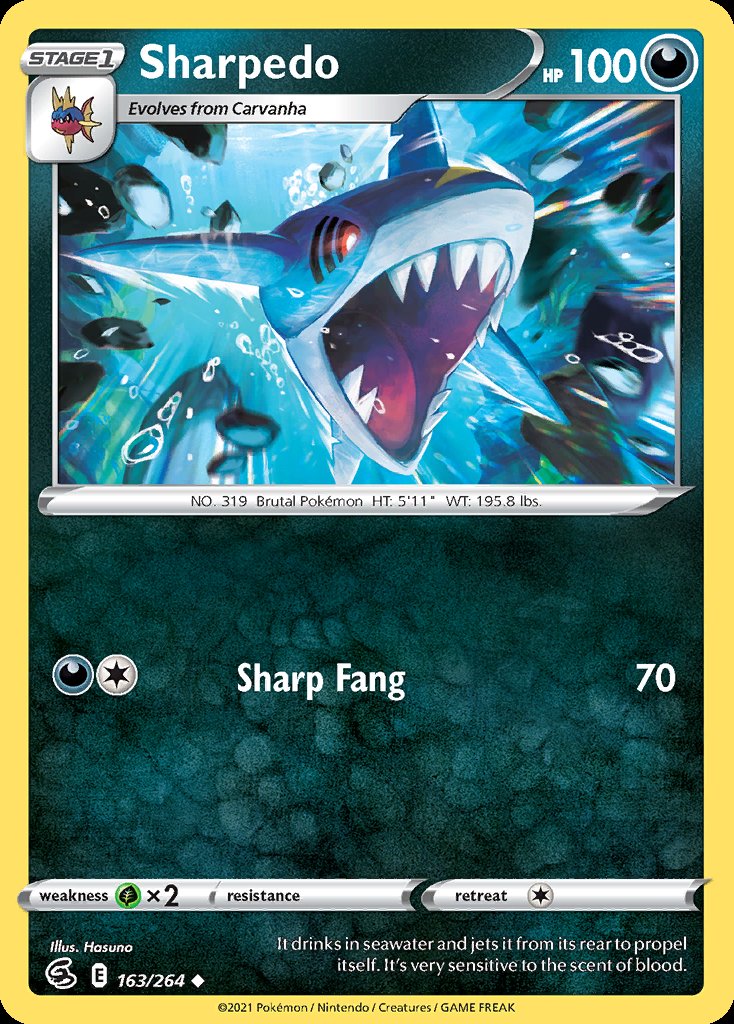 Sharpedo - Fusion Strike (Uncommon) [FST-163] Hoofdafbeelding