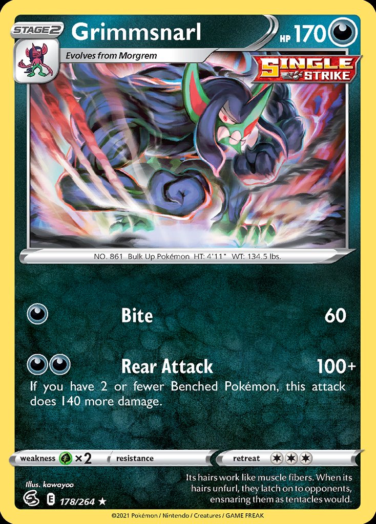 Grimmsnarl - Fusion Strike (Holo Rare) [FST-178] Immagine principale del prodotto