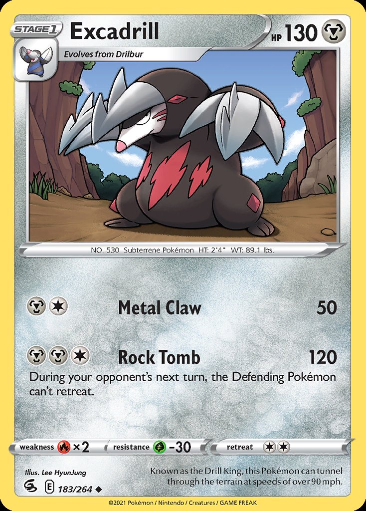 Excadrill - Fusion Strike (Uncommon) [FST-183] Image principale du produit