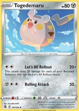 Togedemaru - Fusion Strike (Uncommon) [FST-187] Hover Image