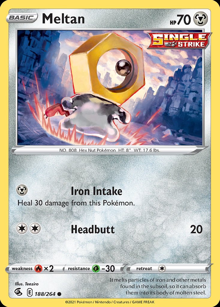 Meltan - Fusion Strike (Common) [FST-188] Immagine principale del prodotto