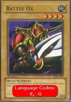 Battle Ox (V.1 - Common) - Starter Deck: Kaiba (Common) [SDK-004] Immagine principale del prodotto