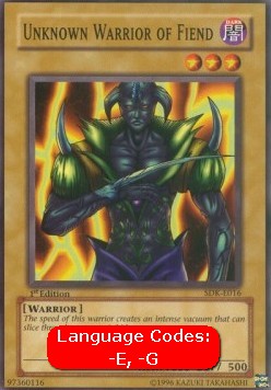 Unknown Warrior of Fiend (V.1 - Common) - Starter Deck: Kaiba (Common) [SDK-016] Hover Image