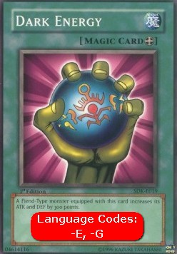Dark Energy (V.1 - Common) - Starter Deck: Kaiba (Common) [SDK-019] Immagine principale del prodotto