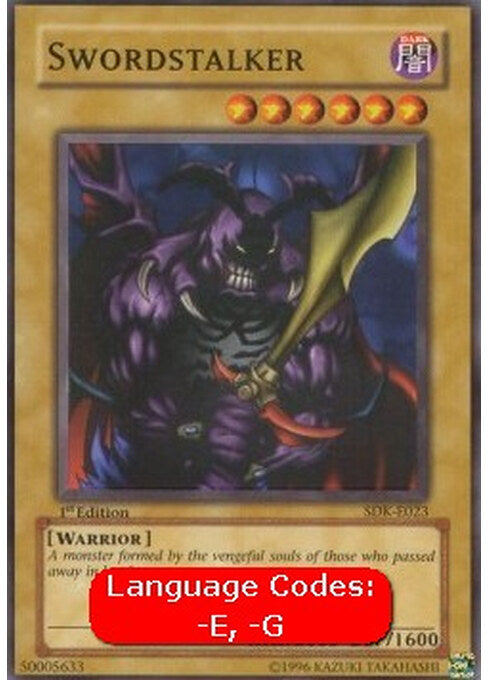 Swordstalker — Starter Deck: Kaiba (SDK-023) Yu-Gi-Oh! card Hauptbild