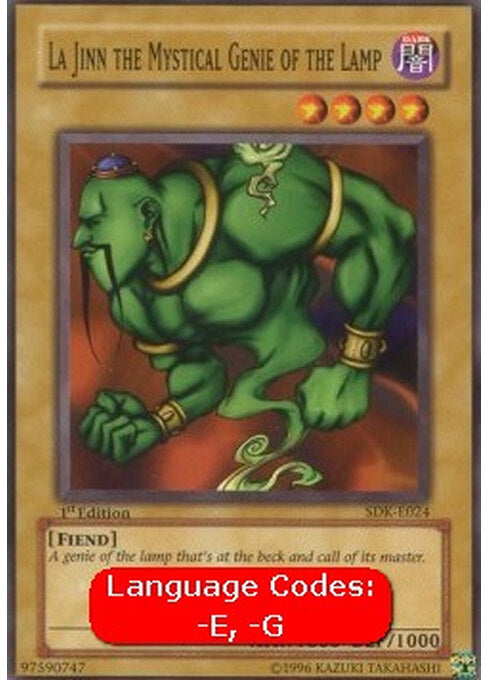 La Jinn the Mystical Genie of the Lamp — Starter Deck: Kaiba (SDK-024) Yu-Gi-Oh! card Hauptbild