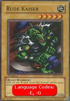 Rude Kaiser (V.1 - Common) - Starter Deck: Kaiba (Common) [SDK-025] Main image