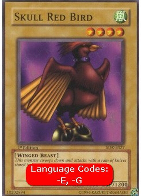 Skull Red Bird — Starter Deck: Kaiba (SDK-027) Yu-Gi-Oh! card Hauptbild