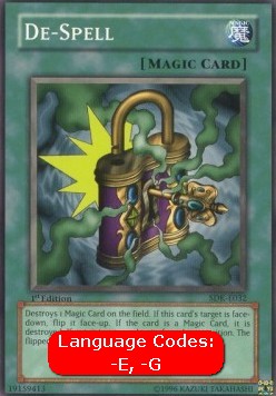 De-Spell (V.1 - Common) - Starter Deck: Kaiba (Common) [SDK-032] Immagine principale del prodotto