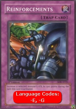 Reinforcements (V.1 - Common) - Starter Deck: Kaiba (Common) [SDK-035] Immagine principale del prodotto