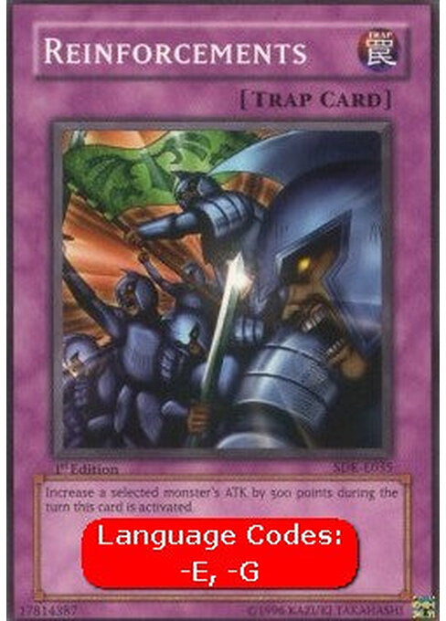 Reinforcements — Starter Deck: Kaiba (SDK-035) Yu-Gi-Oh! card Hauptbild
