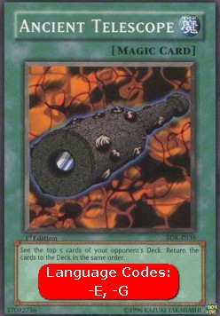 Ancient Telescope (V.1 - Common) - Starter Deck: Kaiba (Common) [SDK-036] Immagine principale del prodotto