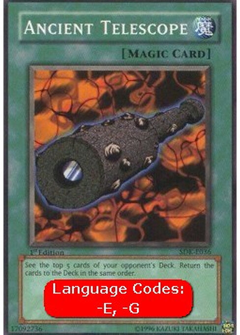 Ancient Telescope — Starter Deck: Kaiba (SDK-036) Yu-Gi-Oh! card Hauptbild