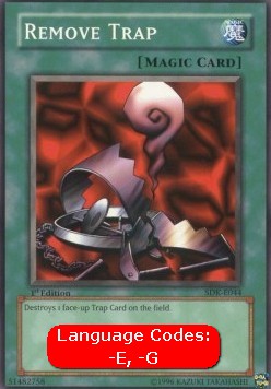 Remove Trap (V.1 - Common) - Starter Deck: Kaiba (Common) [SDK-044] Immagine principale del prodotto