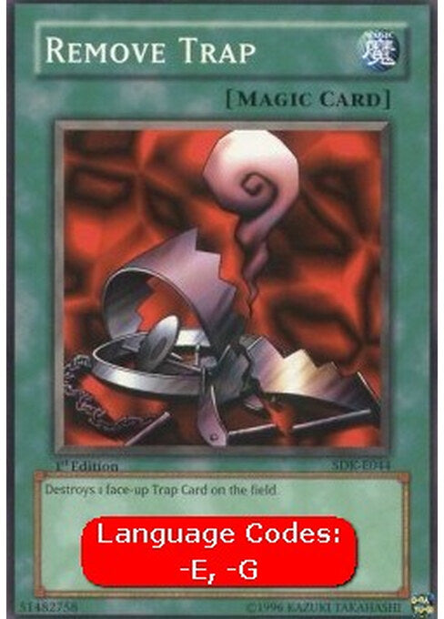 Remove Trap — Starter Deck: Kaiba (SDK-044) Yu-Gi-Oh! card Hauptbild
