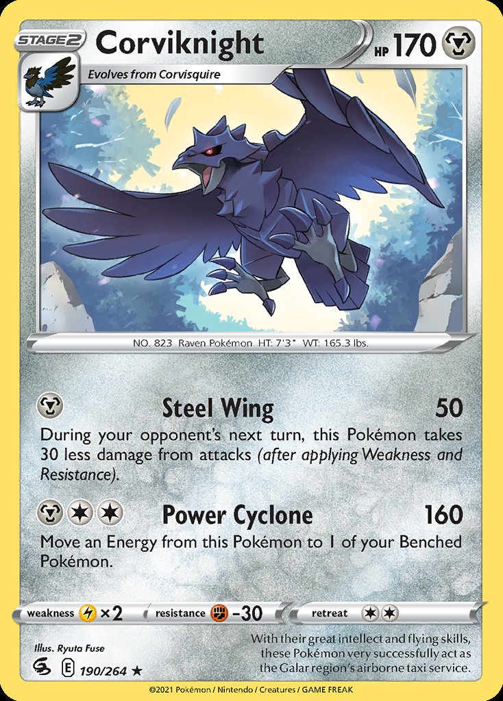 Corviknight - Fusion Strike (Rare) [FST-190] Hoofdafbeelding