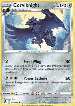Corviknight - Fusion Strike (Rare) [FST-190] Hover Image