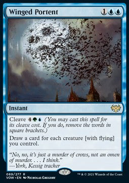 Winged Portent - Innistrad: Crimson Vow (Rare) [VOW-89] Imagen principal del producto