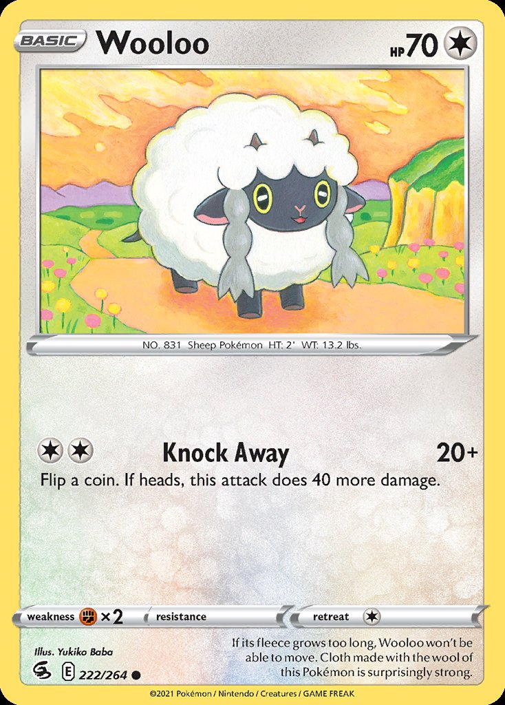 Wooloo - Fusion Strike (Common) [FST-222] Immagine principale del prodotto
