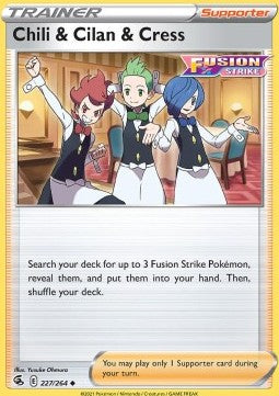 Chili & Cilan & Cress - Fusion Strike (Uncommon) [FST-227] Main image