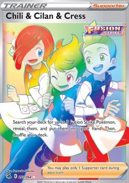 Chili & Cilan & Cress - Fusion Strike (Secret Rare) [FST-273] Hover Image