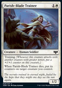 Parish-Blade Trainee - Innistrad: Crimson Vow (Common) [VOW-29] Imagen principal del producto