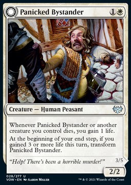 Panicked Bystander // Cackling Culprit - Innistrad: Crimson Vow (Uncommon) [VOW-28] Imagen principal del producto