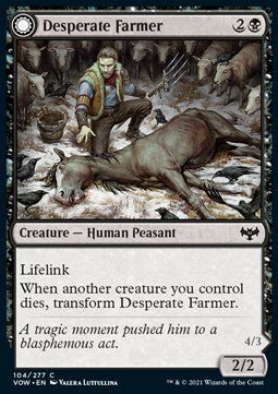 Desperate Farmer // Depraved Harvester - Innistrad: Crimson Vow (Common) [VOW-104] Imagen principal del producto