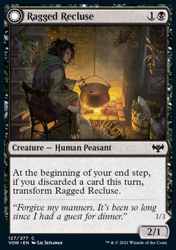 Ragged Recluse // Odious Witch - Innistrad: Crimson Vow (Common) [VOW-127] Imagen principal del producto
