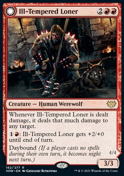 Ill-Tempered Loner // Howlpack Avenger - Innistrad: Crimson Vow (Rare) [VOW-162] Imagen principal del producto