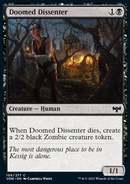 Doomed Dissenter - Innistrad: Crimson Vow (Common) [VOW-106] Imagen principal del producto