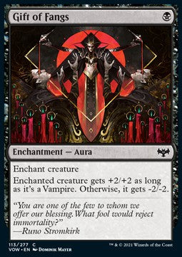 Gift of Fangs - Innistrad: Crimson Vow (Common) [VOW-113] Imagen principal del producto