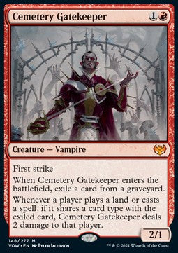 Cemetery Gatekeeper - Innistrad: Crimson Vow (Mythic) [VOW-148] Hover Image