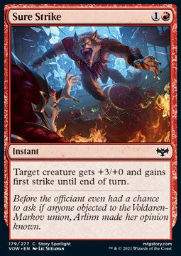 Sure Strike - Innistrad: Crimson Vow (Common) [VOW-179] Hover Image