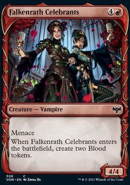 Falkenrath Celebrants - Innistrad: Crimson Vow: Extras (Common) [XVOW-306] Main image