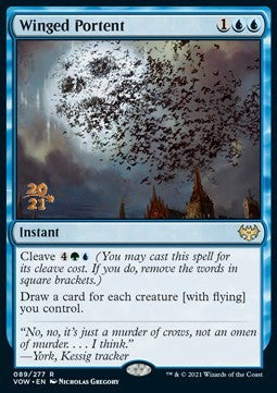 Winged Portent (V.1) - Innistrad: Crimson Vow: Promos (Rare) [PVOW-89] Immagine principale del prodotto