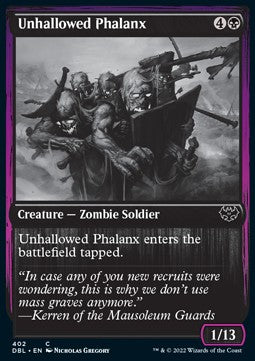 Unhallowed Phalanx - Innistrad: Double Feature (Common) [DBL-402]